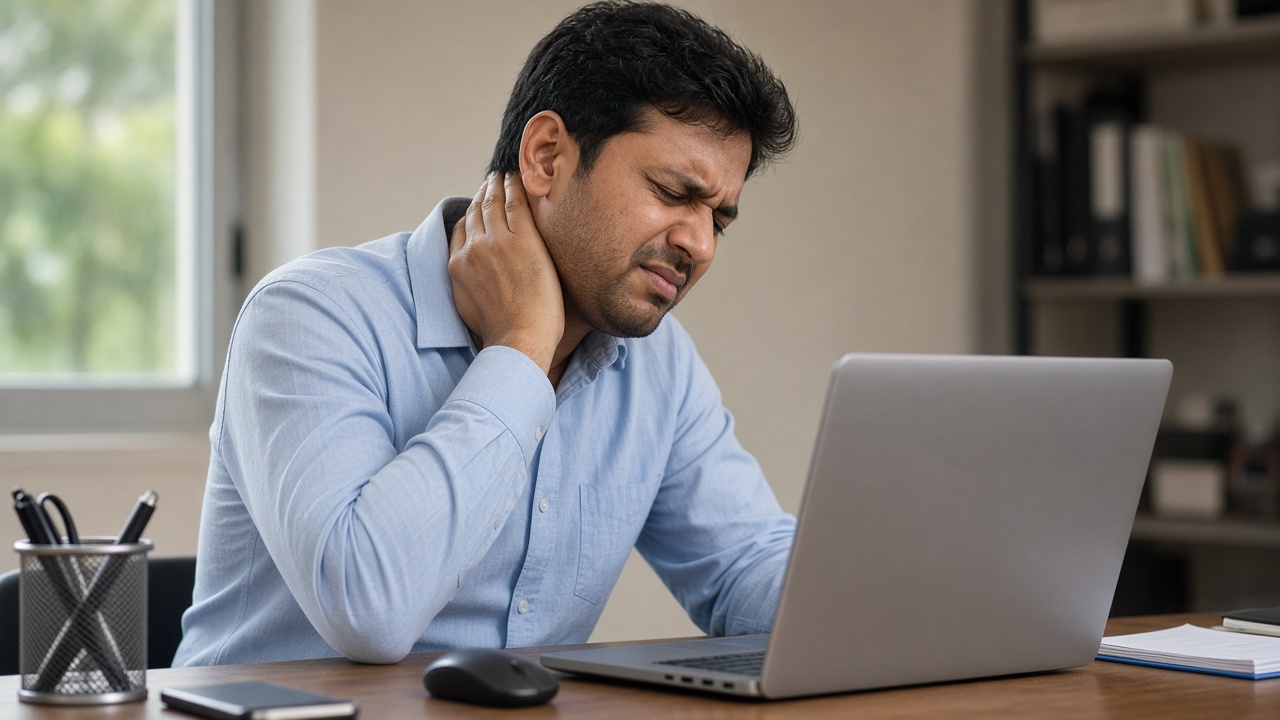 Neck pain and spondylitis